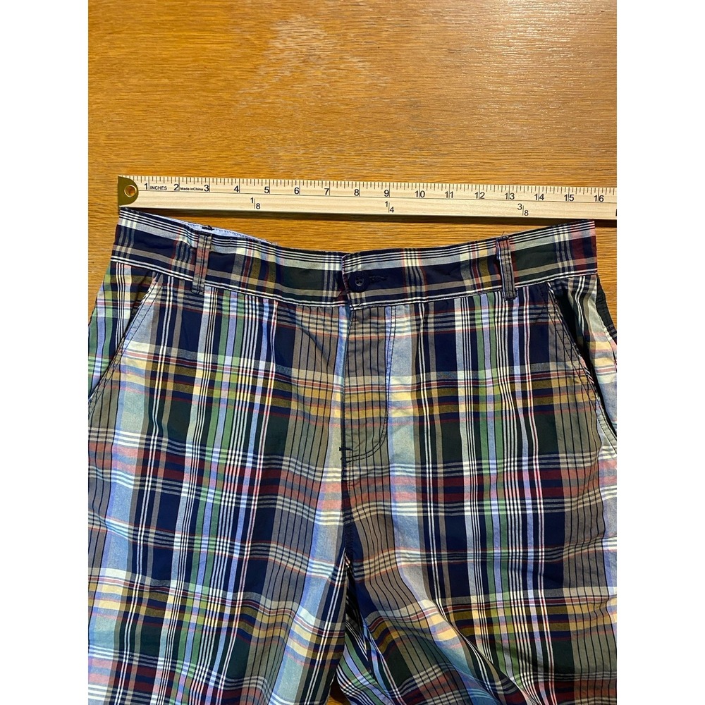 Canterbury Of New Zealand Rugby Chino Shorts Men 33 Multicolored‎ Plaid Outdoors - Picture 3 of 9
